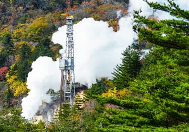 地熱開発・さく井工事のイメージ